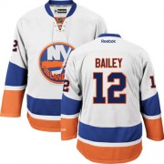 Men's Reebok New York Islanders 12 Josh Bailey White Away Jersey - Premier