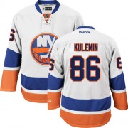 Men's Reebok New York Islanders 86 Nikolay Kulemin White Away Jersey - Authentic