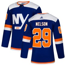 Men's Adidas New York Islanders Brock Nelson Blue Alternate Jersey - Authentic