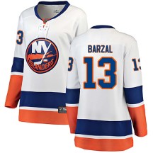Women's Fanatics Branded New York Islanders Mathew Barzal White Away Jersey - Breakaway