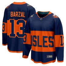 Men's Fanatics Branded New York Islanders Mathew Barzal Navy 2024 Stadium Series Jersey - Breakaway