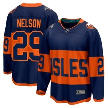 Men's Fanatics Branded New York Islanders Brock Nelson Navy 2024 Stadium Series Jersey - Breakaway