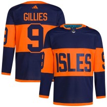 Men's Adidas New York Islanders Clark Gillies Navy 2024 Stadium Series Primegreen Jersey - Authentic