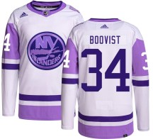 Men's Adidas New York Islanders Adam Boqvist Hockey Fights Cancer Jersey - Authentic
