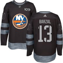 Men's New York Islanders Mathew Barzal Black 1917-2017 100th Anniversary Jersey - Authentic