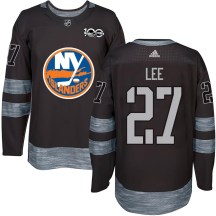 Men's New York Islanders Anders Lee Black 1917-2017 100th Anniversary Jersey - Authentic