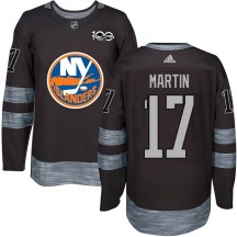 Men's New York Islanders Matt Martin Black 1917-2017 100th Anniversary Jersey - Authentic