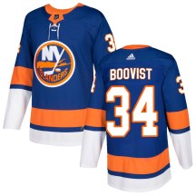 Men's Adidas New York Islanders Adam Boqvist Royal Home Jersey - Authentic