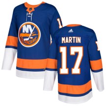 Men's Adidas New York Islanders Matt Martin Royal Home Jersey - Authentic