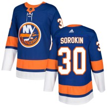 Men's Adidas New York Islanders Ilya Sorokin Royal Home Jersey - Authentic
