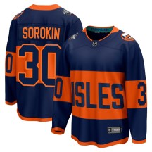 Men's Fanatics Branded New York Islanders Ilya Sorokin Navy 2024 Stadium Series Jersey - Breakaway