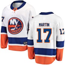 Men's Fanatics Branded New York Islanders Matt Martin White Away Jersey - Breakaway