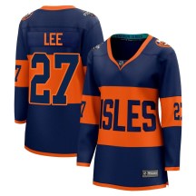 Women's Fanatics Branded New York Islanders Anders Lee Navy 2024 Stadium Series Jersey - Breakaway